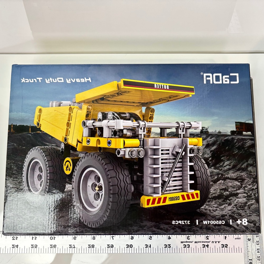 CaDA Building Block Set Heavy Duty Dump Truck Toy New in Box 372 Pieces Ages 8+ - Picture 3 of 6